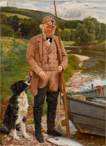 ARCHER James 1823-1904,Robert Kerss, Gamekeeper and Fisherman at Fortevio,1857,Sotheby's 2021-11-24