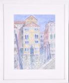 ARCHER MURIEL 1911-2011,decorative scene of a Venetian facade,Dawson's Auctioneers GB 2018-07-28