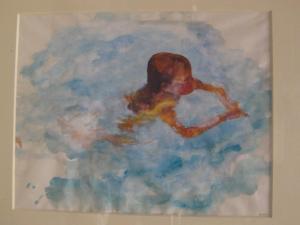 ARCHER Nicholas 1963,a young girl swimming,Hampstead GB 2013-01-31