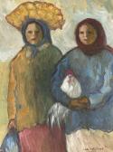Archibald LANGDOWN Amos 1930-2006,Two Women with a Chicken,1994,Strauss Co. ZA 2023-03-13