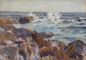 ARCHIBALD W Stuart 1900-1900,Coastal Surf Crashing,Burchard US 2010-09-26