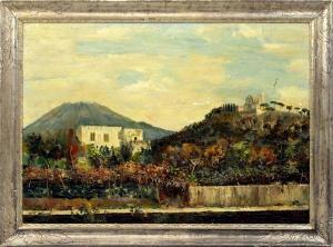 ARCIELLO DON RICCARDO 1900-1900,Paesaggio con vulcano,Pirone Casa d'Aste IT 2022-06-07