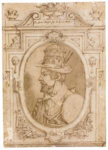 ARCIMBOLDO Giuseppe 1527-1593,AN OVAL ALLEGORICAL PORTRAIT,Sotheby's GB 2015-01-28