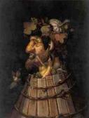ARCIMBOLDO Giuseppe 1527-1593,autumn: an anthropomorphic portrait of a man,1572,Sotheby's 2001-05-23