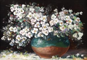ARDELEANU Coman 1941,Apple blossoms,Artmark RO 2022-07-13