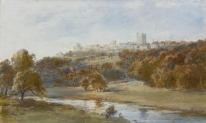 ARDEN Edward,View of Richmond from the River Swale,Duggleby Stephenson (of York) 2023-10-27