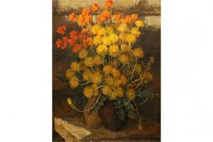 ARDIMASOV Oleg 1936,Still Life Study of Flowers in a Pot,,2001,Keys GB 2015-04-10