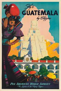 ARENBURG von Mark 1900-1900,GUATEMALA BY CLIPPER / PAN AMERICAN WORLD AIRWA,c. 1947,Swann Galleries 2021-11-23