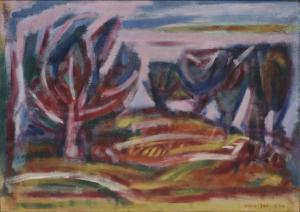 ARENDS Jan 1738-1805,Composition aux arbres,1944,Digard FR 2023-03-28