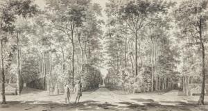 ARENDS Jan 1738-1805,Elegantly dressed figures walking in a park,Sotheby's GB 2023-12-19