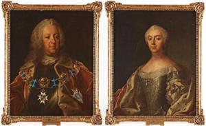 ARENIUS Olof 1700-1766,Arvid Posse & his wife Hedvig Christina Stenbock,Bukowskis SE 2018-06-07