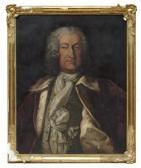 ARENIUS Olof 1700-1766,Porträtt föreställande Arvid Horn,Uppsala Auction SE 2015-10-13