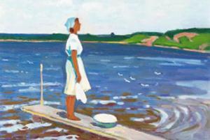 ARESTOV Ivan Nikolayevich 1917-1993,Washing by the River,1968,Christie's GB 1999-09-08
