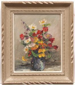 ARGENSON A,Still Life study of mixed flowers in a vase,Keys GB 2017-06-09