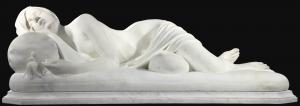 ARGENTI Giosuè 1819-1901,IL SONNO DELL'INNOCENZA (THE SLEEP OF INNOCENCE),1872,Sotheby's 2017-04-26