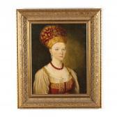 ARGUNOV Ivan 1727-1802,Woman in Russian Costume,20th century,Leland Little US 2022-03-24