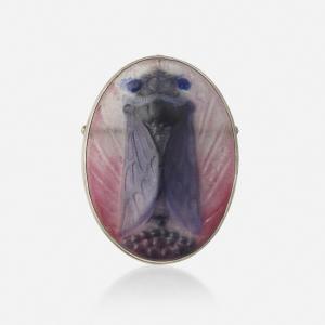 ARGY ROUSSEAU Gabriel 1885-1953,Cicada brooch,Toomey & Co. Auctioneers US 2023-03-02