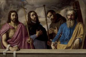 ARIAS FERNANDEZ Antonio,Christ with Saints James, Francis and Andrew behin,Christie's 2019-05-01