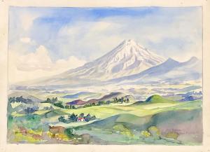 ARIS Bernard 1887-1977,Mt Egmont, New Plymouth,1919,International Art Centre NZ 2020-08-25