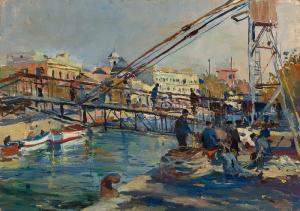 ARKADIEVICH NALBANDIAN Dimitri 1906-1993,Fishermen,MacDougall's GB 2021-12-01