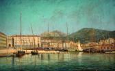 ARLIN Joanny 1830-1906,Le port de Nice,1877,Aguttes FR 2013-02-21