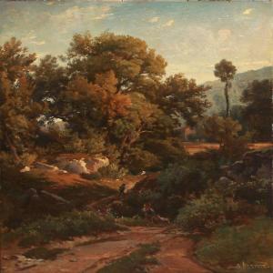 ARMAND Jean Francois Felix Bernard 1829-1894,Hilly landscape,Bruun Rasmussen DK 2012-09-24