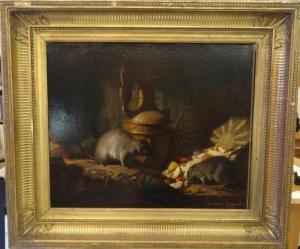 ARMAND Manuel 1800,Le diner des Rats,1878,Millon & Associés FR 2014-10-20