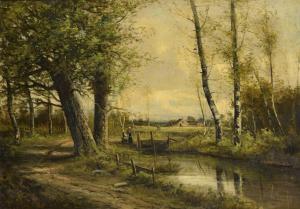 ARMANDI Paul,Paysage à l'étang,19th century,Daguerre FR 2022-04-03