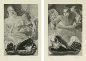 ARMENGOL Rafael 1940,Figuras clásicas.
 Dos grabados al aguafuerte origi-,Brok ES 2008-03-13