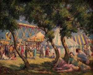 ARMES Thomas W. 1851-1921,The Fairground,Keys GB 2016-10-28