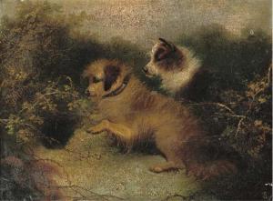 ARMFIELD Edward 1817-1896,Eager terriers outside a rabbit hole,Christie's GB 2006-06-08