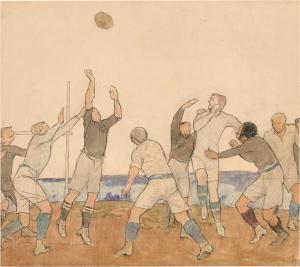 ARMFIELD Maxwell Ashby 1881-1972,Rugby Footballers,Sotheby's GB 2023-11-22