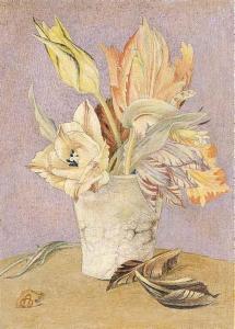 ARMFIELD Maxwell Ashby 1881-1972,Tulips in a white marble vase,Christie's GB 2014-09-04