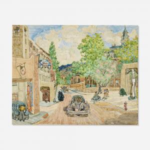 ARMIN Emil 1883-1971,Untitled (Santa Fe Scene),1933,Toomey & Co. Auctioneers US 2024-02-15