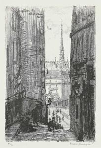 ARMINGTON Frank Milton 1876-1941,La Fleche de Notre-Dame, Paris,1915,Levis CA 2024-03-09