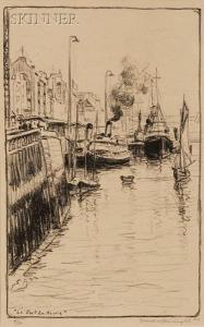 ARMINGTON Frank Milton 1876-1941,Le Port du Havre,Skinner US 2008-09-12