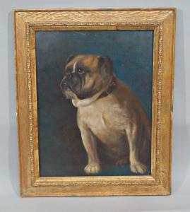 ARMITAGE Alfred 1860-1931,Study of a seated bulldog,Wotton GB 2022-03-01