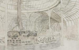 ARMITAGE Marthe 1930,THE INTERIOR OF THE TEMPERATE GLASS HOUSE AT KEW,Sworders GB 2015-06-02