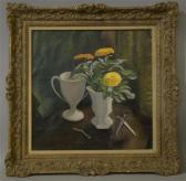 ARMITAGE MCCALL VIRGINIA 1908,FLORAL STILL LIFE WITH SCISSORS,Potomack US 2010-02-06