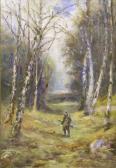ARMITAGE Thomas Liddall 1855-1924,A glade among the birches,1917,Andrew Smith and Son GB 2007-02-20