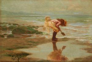 ARMITAGE Thomas Liddall 1855-1924,Enfants jouant à la plage,1904,Horta BE 2016-12-12