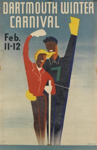 ARMSHEIMER,DARTMOUTH WINTER CARNIVAL,1938,Swann Galleries US 2019-02-07