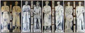 ARMSTEAD Henry Hugh,collection of studies of male figures for Llandaff,Rogers Jones & Co 2022-07-16