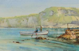 Armstrong Alymer E. 1924,FISHING AT PORTBRADDEN,Ross's Auctioneers and values IE 2023-11-08
