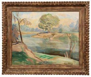ARMSTRONG Amos Lee 1899-1969,Summer Day on Cane River,Neal Auction Company US 2021-09-11