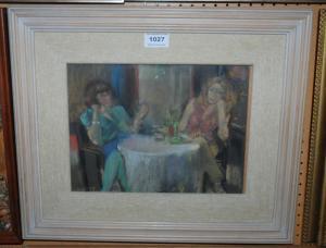 ARMSTRONG Anthony 1935,Interior two women drinking,Great Western GB 2021-10-20