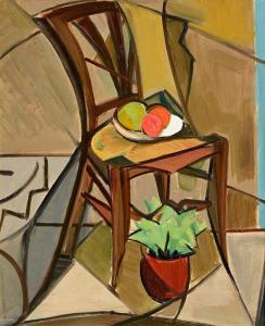 ARMSTRONG Arthur 1924-1996,Interior with Chair and Fruit,Morgan O'Driscoll IE 2024-01-22