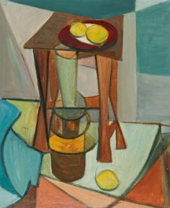 ARMSTRONG Arthur 1924-1996,INTERIOR WITH FRUIT & TABLE,Ross's Auctioneers and values IE 2024-04-17