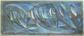 ARMSTRONG Carolyn Faught 1910,Abstract composition primarily in b,Alderfer Auction & Appraisal 2006-03-08