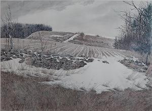ARMSTRONG David 1947-1998,Winter Landscape,Rachel Davis US 2015-06-13